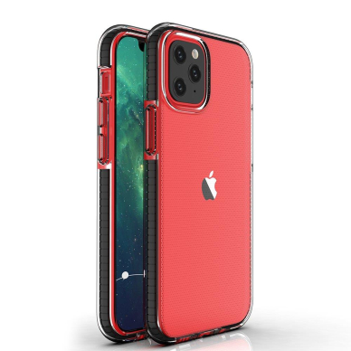 Dėklas Spring Case TPU iPhone 13 Pro Max Juodas