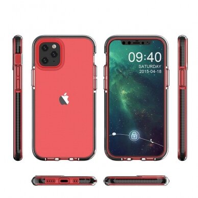 Dėklas Spring Case TPU spalvotu krašteliu iPhone 13 mini geltonas 1