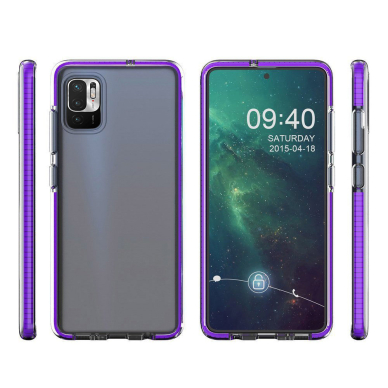 Dėklas Spring Case TPU Xiaomi Redmi Note 10 5G / Poco M3 Pro Juodais kraštais 1