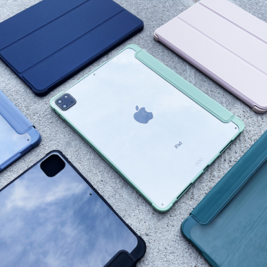 Akcija! Dėklas Stand Tablet Smart Cover iPad mini 2021 Mėlynas 10