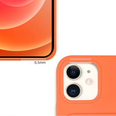 Dėklas su kišenėle kortelėms Card Case iPhone 11 Pro Oranžinis 3