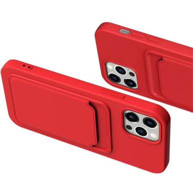 Dėklas su kišenėle kortelėms Card Case iPhone 11 Pro Oranžinis 6