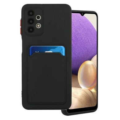 Samsung Galaxy A72 Dėklas su kišenėle kortelėms Card Case 4G Juodas 1