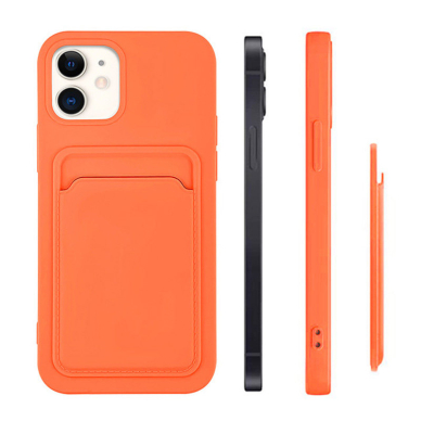 Dėklas su kišenlėle kortelėms Card Case iPhone 12 Pro Max Raudonas 4