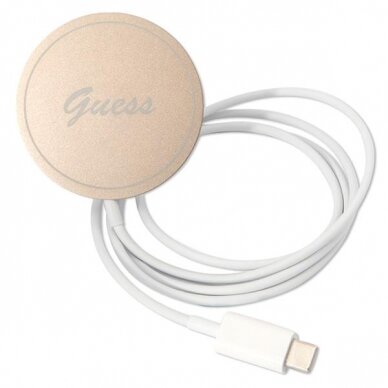 Iphone 11 Dėklas su pakrovėju Set Guess 4G Print MagSafe GUBPN61H4EACSW Rudas 7