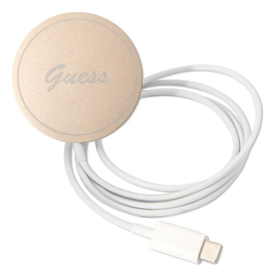 Dėklas su pakrovėju Set Guess 4G Print MagSafe GUBPP12MH4EACSP iPhone 12/12 Pro Rožinis 7