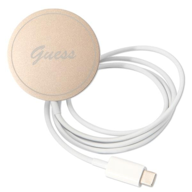 Dėklas su pakrovėju Set Guess 4G Print MagSafe GUBPP14MH4EACSK iPhone 14 Plus Juodas 7