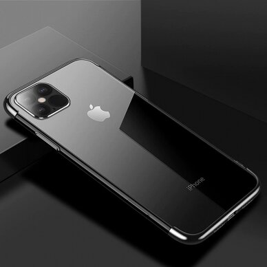 Dėklas Su Spalvotu Rėmeliu 'Tpu Electroplating' Iphone 12 Pro Max Juodas 3