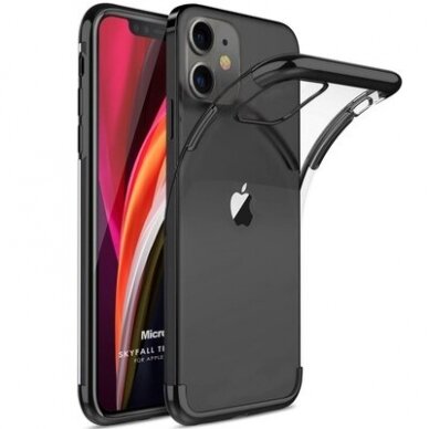 Dėklas Su Spalvotu Rėmeliu 'Tpu Electroplating' Iphone 12 Pro Max Juodas