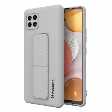 Samsung Galaxy A22 Dėklas su stovu Wozinsky Kickstand Case 5G pilkas