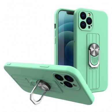 Dėklas su žiedu Ring Case iPhone 11 Pro Mėtinis