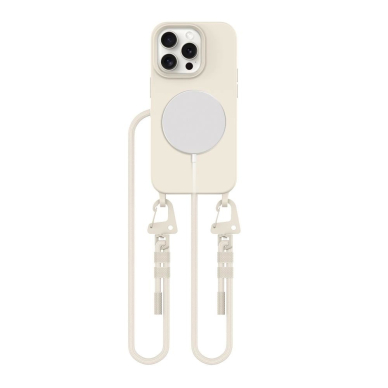 Dėklas Tech-Protect MagNecklace MagSafe iPhone 14 Pro - Smėlinis