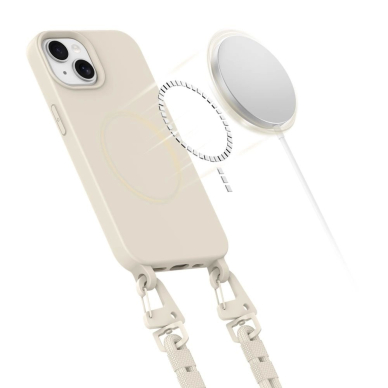 Dėklas Tech-Protect MagNecklace MagSafe iPhone 14 - Smėlinis 2