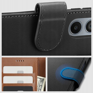 Dėklas Tech-Protect Wallet  Motorola EDGE 50 NEO - Juodas 3