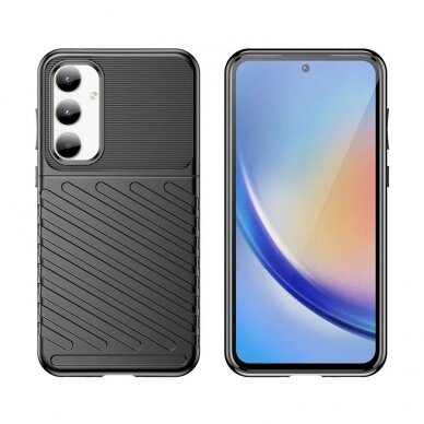 Dėklas Thunder Case armored case for Samsung Galaxy A35 - Juodas 1