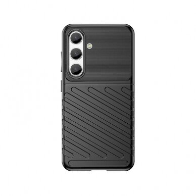 Dėklas Thunder Case armored case for Samsung Galaxy S24 - Juodas