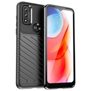 Dėklas Thunder Case flexible Motorola Moto G Play 2022 Juodas