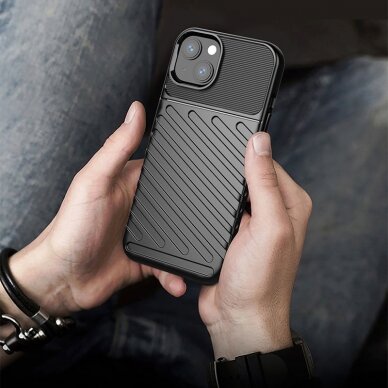 Dėklas Thunder Case Flexible Tough Rugged iPhone 13 Mėlynas 8