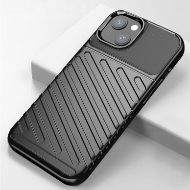 Dėklas Thunder Case Flexible Tough Rugged iPhone 13 Žalias 14