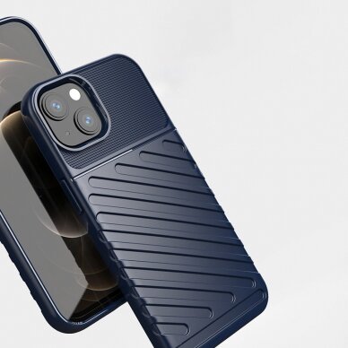 Dėklas Thunder Case Flexible Tough Rugged iPhone 13 Žalias 8