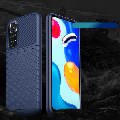 Dėklas Thunder Case Flexible Xiaomi Redmi Note 11 Pro + 5G / 11 Pro 5G / 11 Pro Mėlynas 1