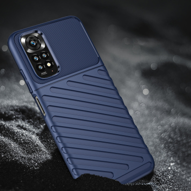 Dėklas Thunder Case Flexible Xiaomi Redmi Note 11 Pro + 5G / 11 Pro 5G / 11 Pro Mėlynas 4