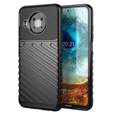 Akcija! Dėklas Thunder Case Nokia X20 / X10 juodas