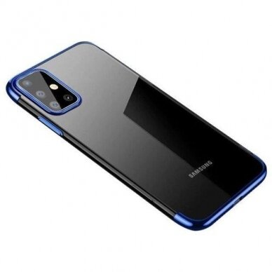 Dėklas TPU Electroplating Samsung Galaxy A33 5G Mėlynais kraštais