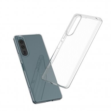 Dėklas Ultra Clear 0.5mm case for Sony Xperia 5 IV Skaidrus 3