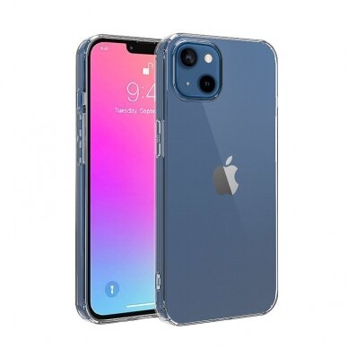 Dėklas Ultra Clear 0.5mm Case Gel TPU iPhone 13 Pro permatomas 1