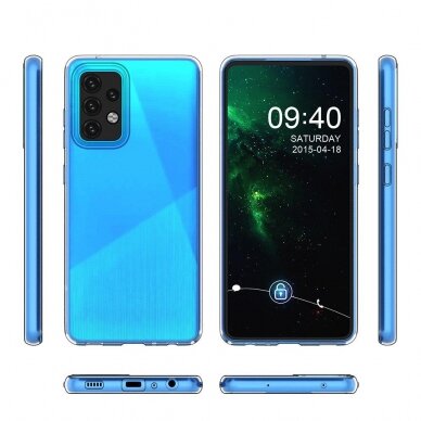 Akcija! Dėklas Ultra Clear 0.5mm Case Gel TPU Realme C21 Skaidrus 3