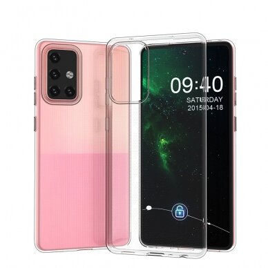 Samsung Galaxy A72 Dėklas Ultra Clear 0.5mm Case Gel TPU skaidrus 7