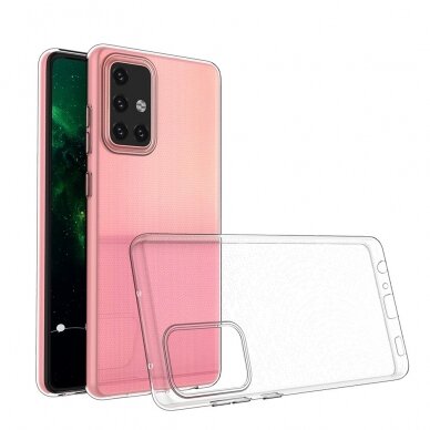 Samsung Galaxy A72 Dėklas Ultra Clear 0.5mm Case Gel TPU skaidrus