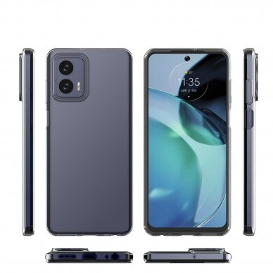 Akcija! Dėklas Ultra Clear 0.5mm Motorola Moto G73 5G Skaidrus 2