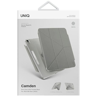 Dėklas Uniq Camden iPad 10 gen. (2022) Pilkas 5