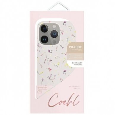 Dėklas UNIQ case Coehl Prairie iPhone 15 Pro 6.1" - Kreminis 3