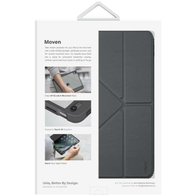 Dėklas Uniq case for Moven iPad 10 gen. (2022) Pilkas 5