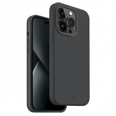 Dėklas Uniq case Lino Hue iPhone 14 Pro Pilkas