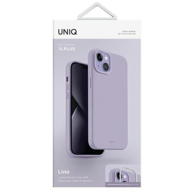 Dėklas Uniq case Lino iPhone 14 Plus Purpurinis 6