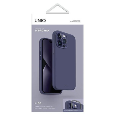 Dėklas Uniq case Lino iPhone 14 Pro Max Purpurinis 6