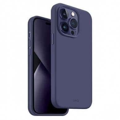 Dėklas Uniq case Lino iPhone 14 Pro Max Purpurinis