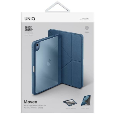 Dėklas Uniq case Moven iPad 10 gen. (2022) Mėlynas 4