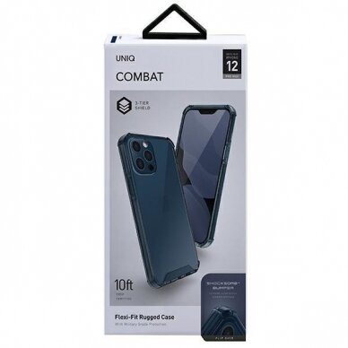 Dėklas UNIQ Combat iPhone 12 Pro Max Mėlynas 5