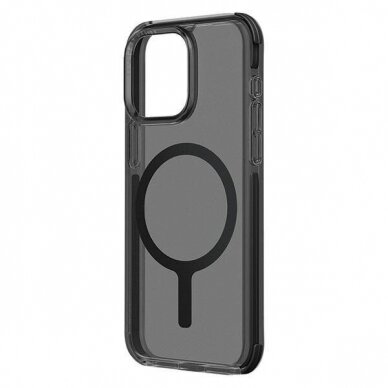 Dėklas Uniq Combat iPhone 15 Pro 6.1  case Magclick Charging Juodas/carbon Juodas 4