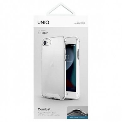 Dėklas Uniq Combat iPhone SE 2022 / SE 2020 /7/8 Baltas 4