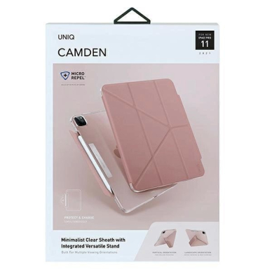 Dėklas Uniq etui Camden iPad Pro 11" (2021) rožinis Antimicrobial 8