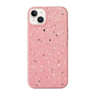 Dėklas UNIQ etui Coehl Terrazzo iPhone 14 Plus Rožinis