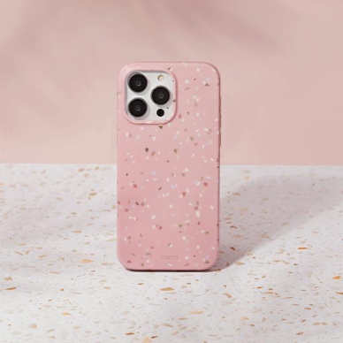 Dėklas UNIQ etui Coehl Terrazzo iPhone 14 Pro Max Rožinis 1