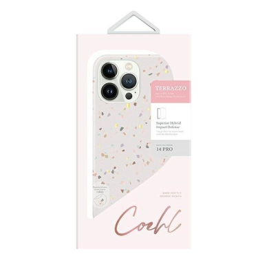 Dėklas UNIQ etui Coehl Terrazzo iPhone 14 Pro Pilkas 4