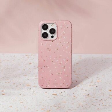 Dėklas UNIQ etui Coehl Terrazzo iPhone 14 Pro Rožinis 1